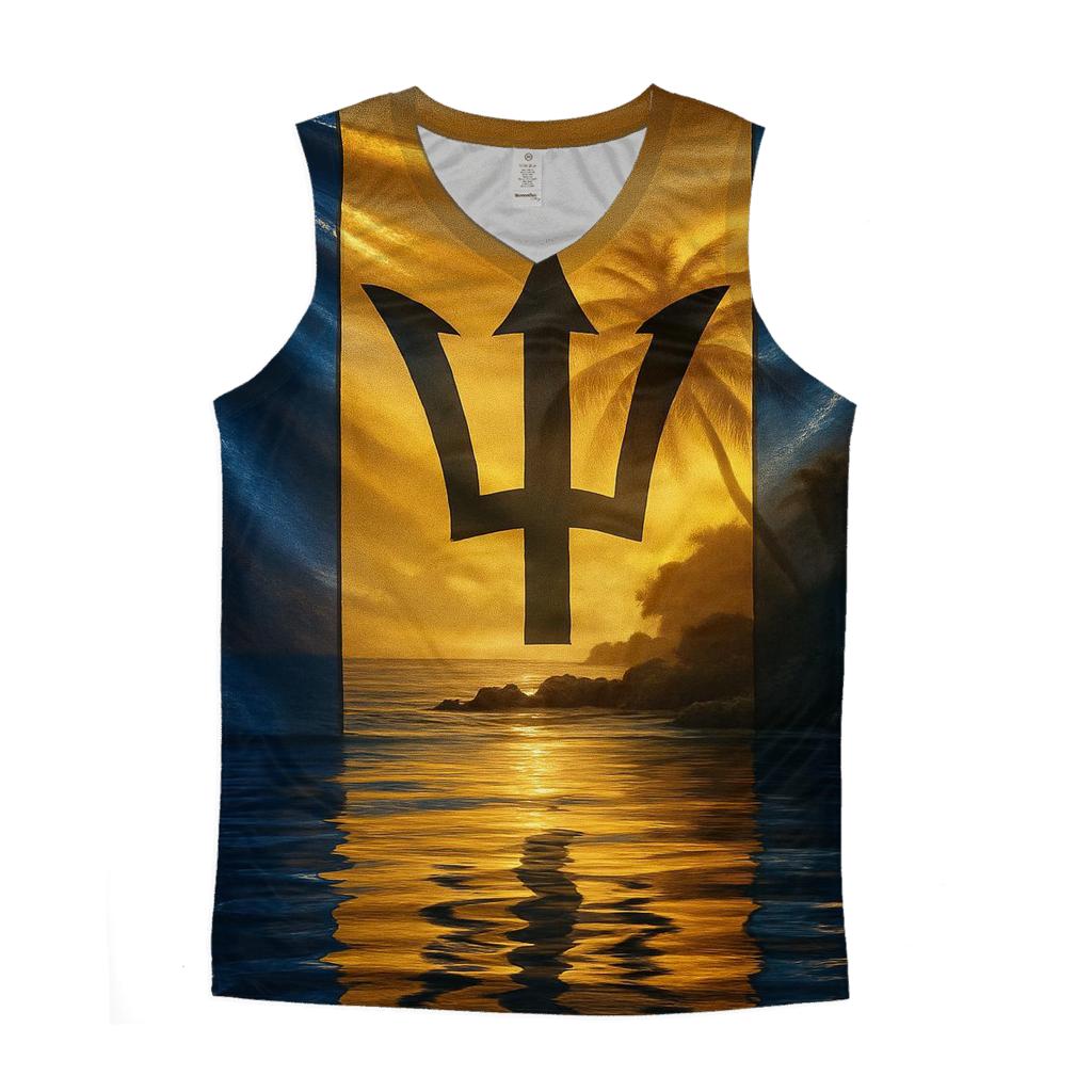 Caribbean Prism Flag Barbados custom tank tops