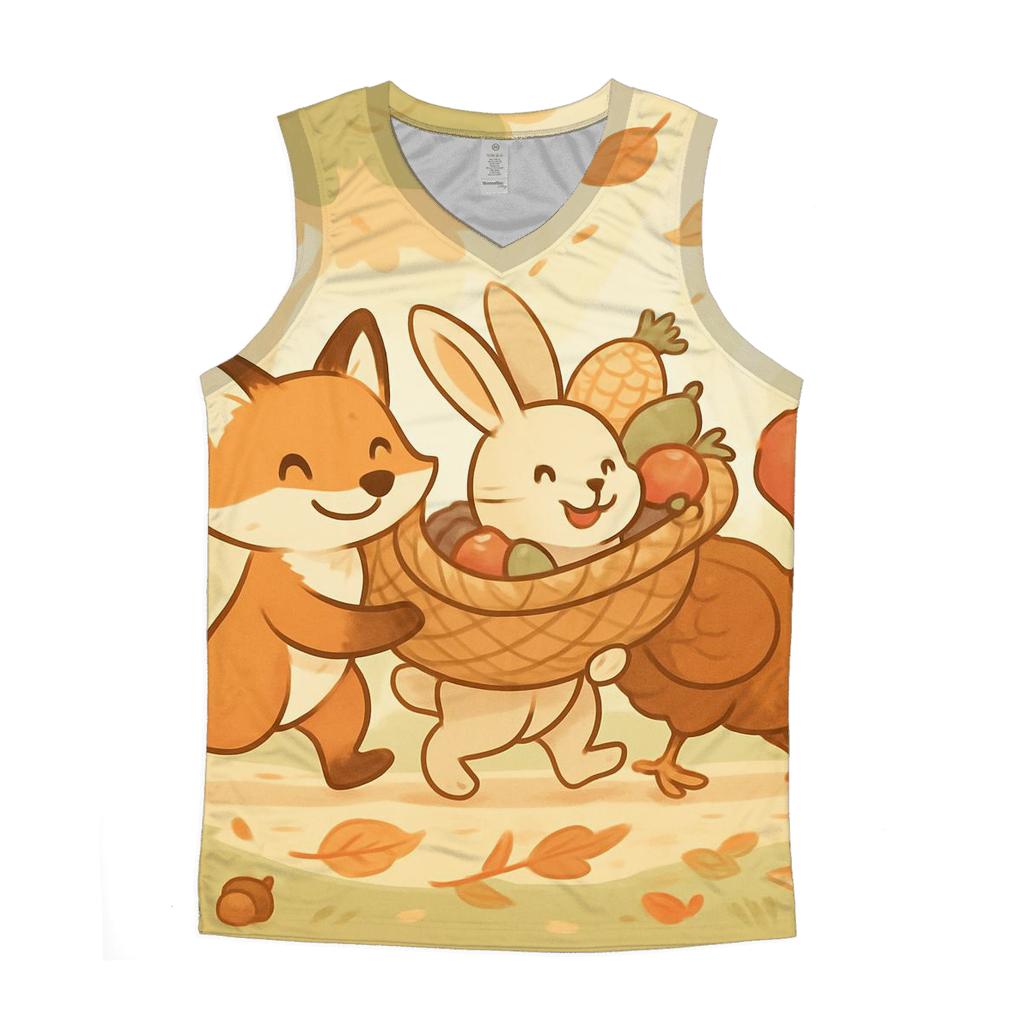 Woodland Harvest Parade Of Friends personalized athletic tanks