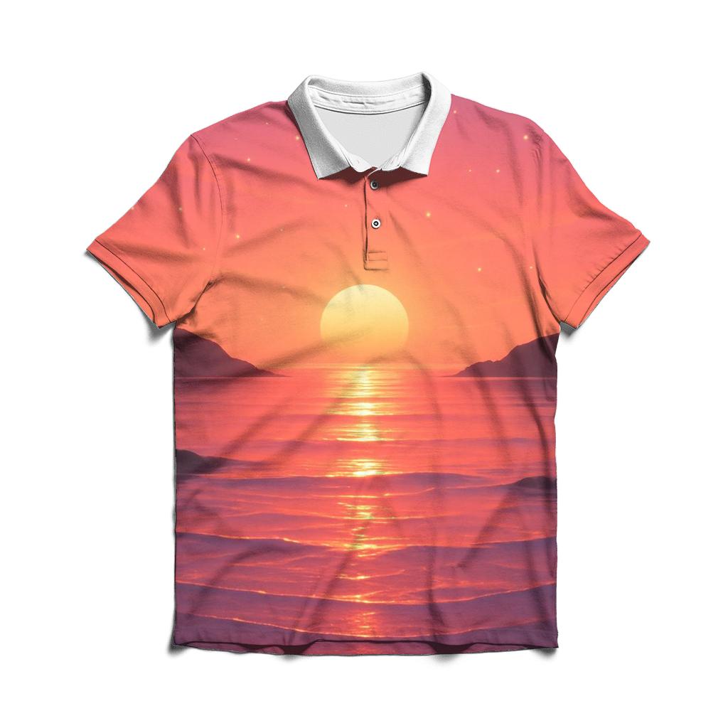 Ember Glass Lagoon classic pique polos