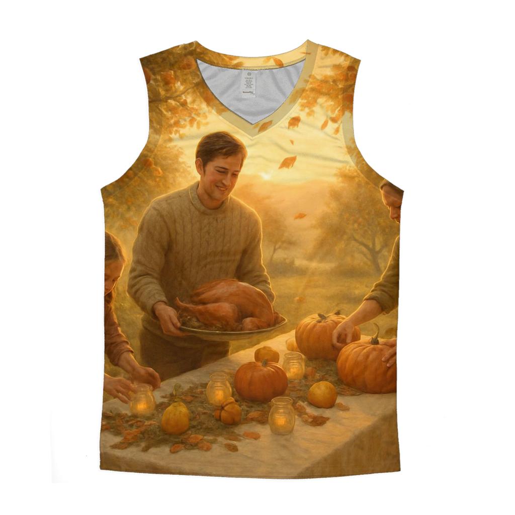 Golden Hour Orchard Gratitude Gathering sports performance tank tops