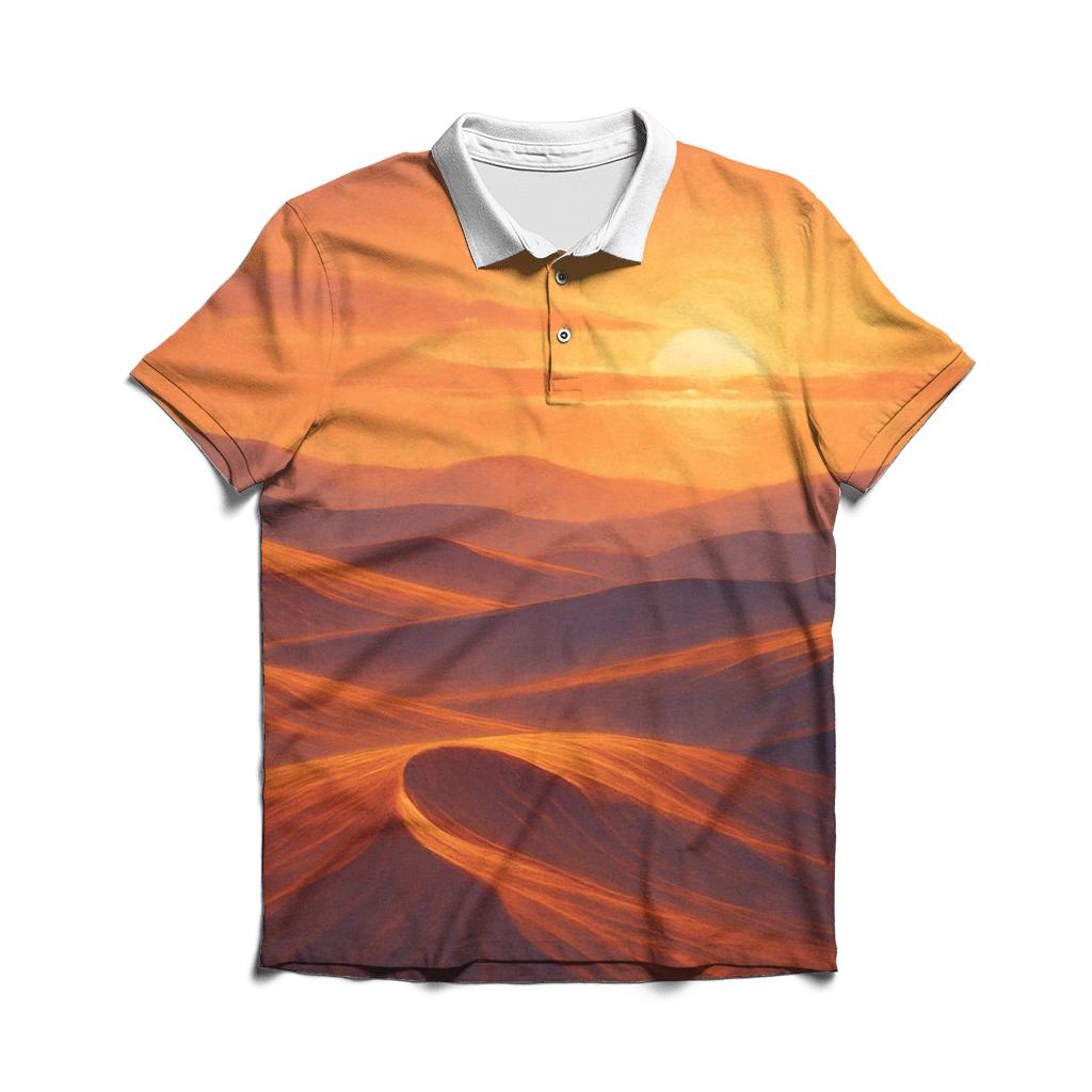 Saffron Dune Reverie personalized polo shirts