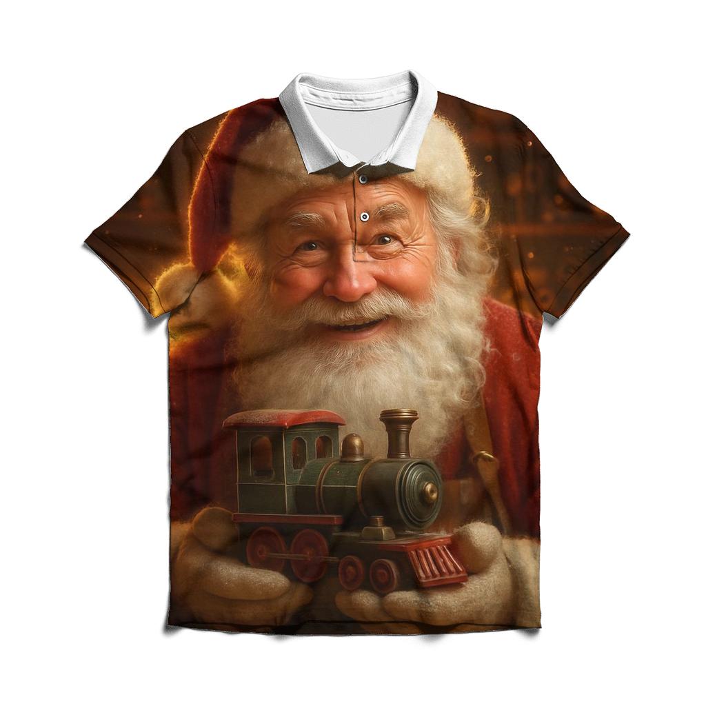 Workshop Hearthlight Santa Portrait classic pique polos