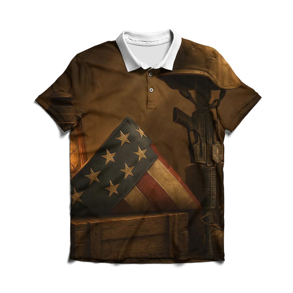 Memorial Lantern Fold personalized polo shirts