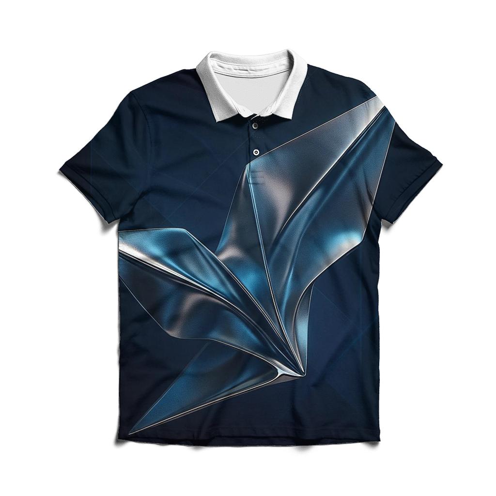 Chrome Nebula Origami classic pique polos