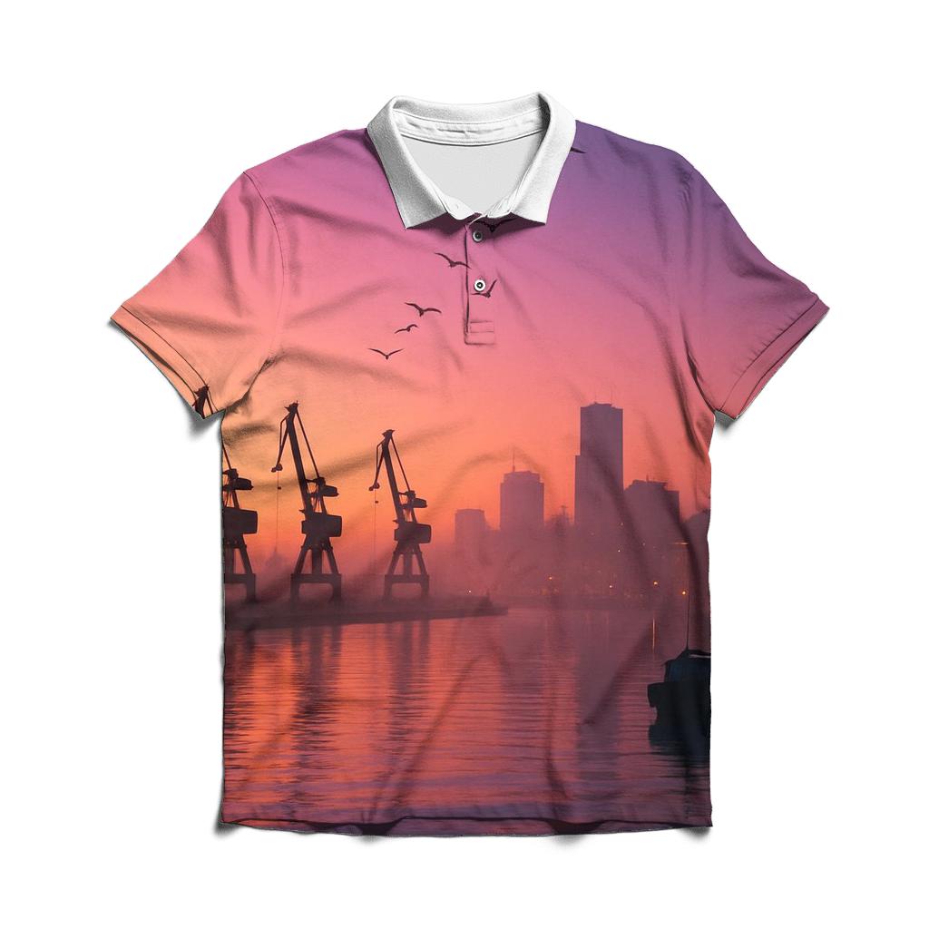 Violet Harbor Afterglow custom polo shirts