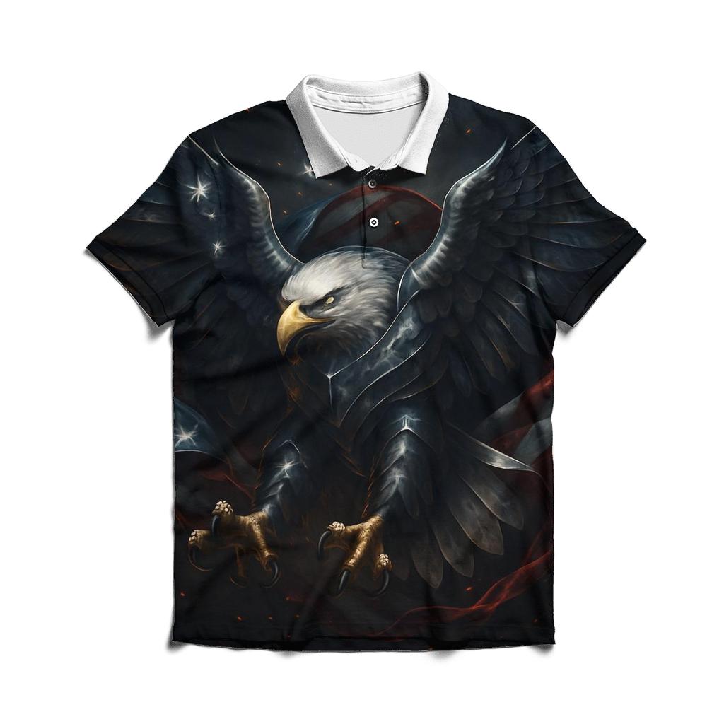 Eagle Of Steel And Stars branded logo polo shirts