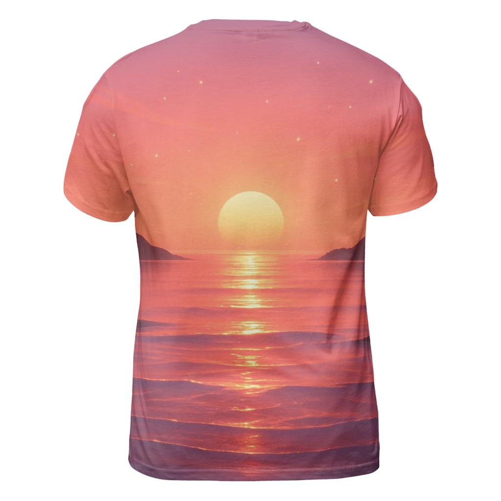Ember Glass Lagoon vibrant all-over design tees