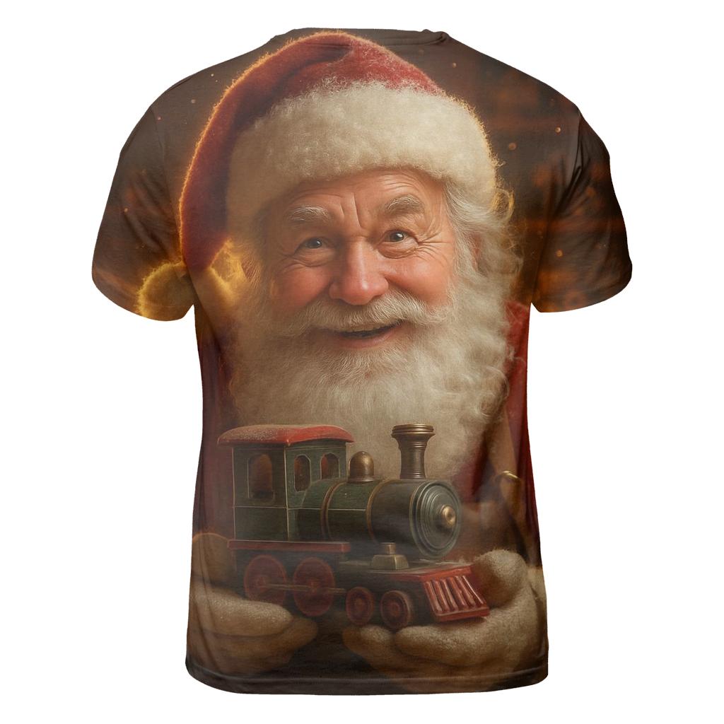 Workshop Hearthlight Santa Portrait trendy printed shirt styles