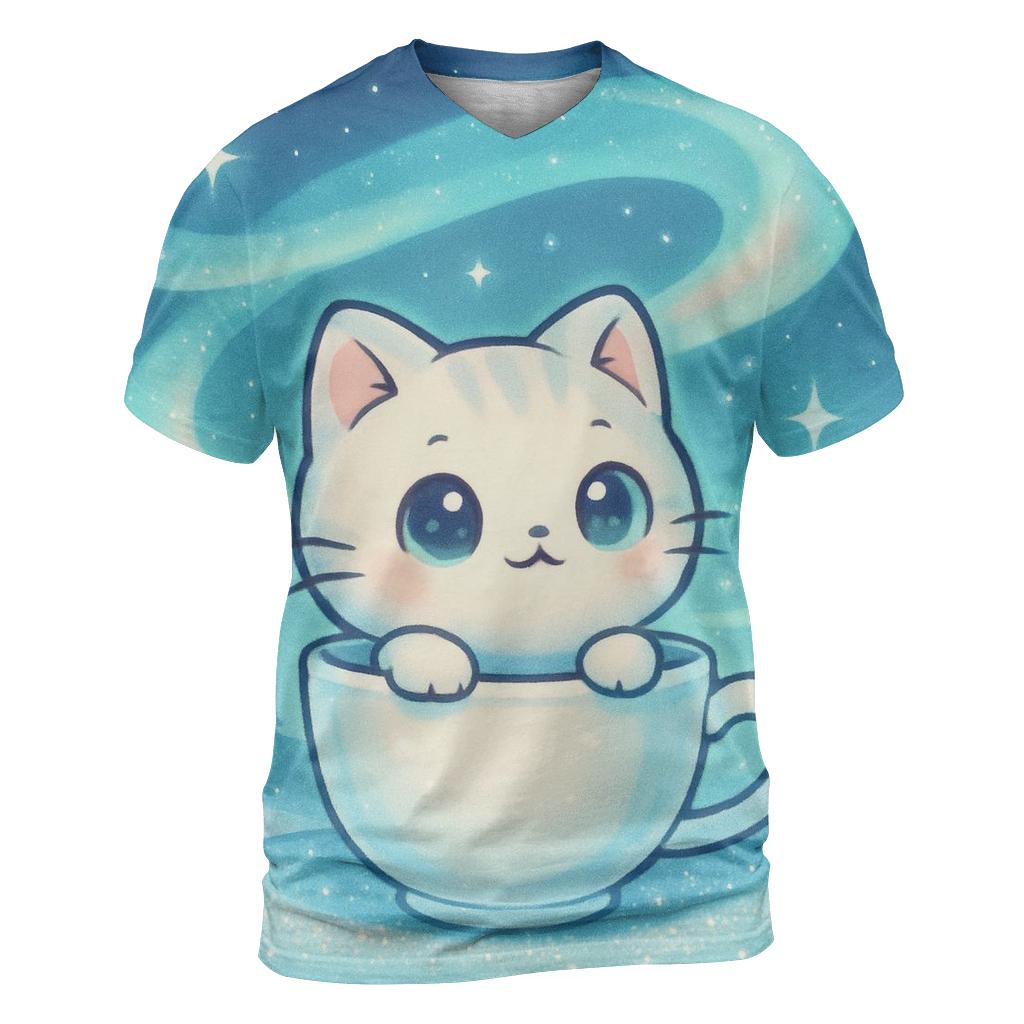 Aurora Teacup Stargazer artistic all-over print tops