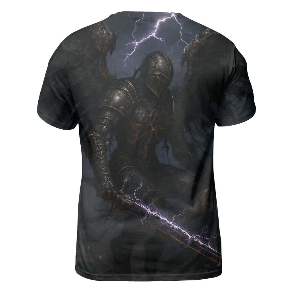 Seraph Of Rust And Lightning vibrant all-over design tees