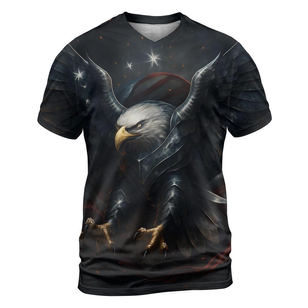 Eagle Of Steel And Stars creative print fashion shirts