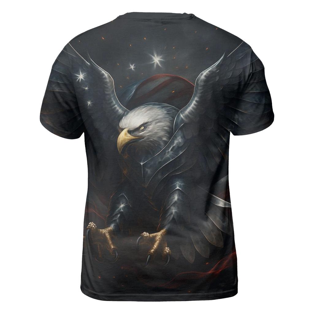 Eagle Of Steel And Stars creative print fashion shirts