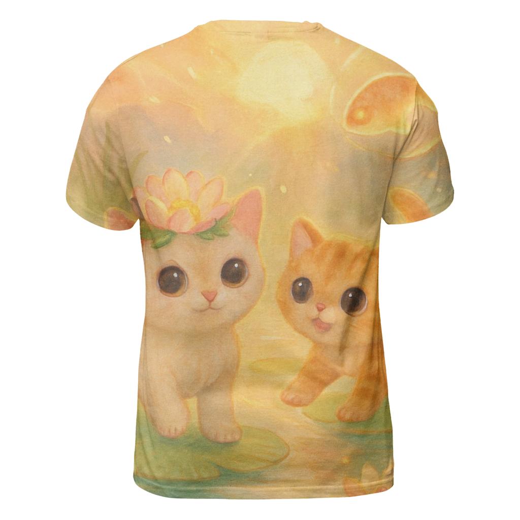 Sunrise Lotus Crown Kitty Parade unique graphic print tees