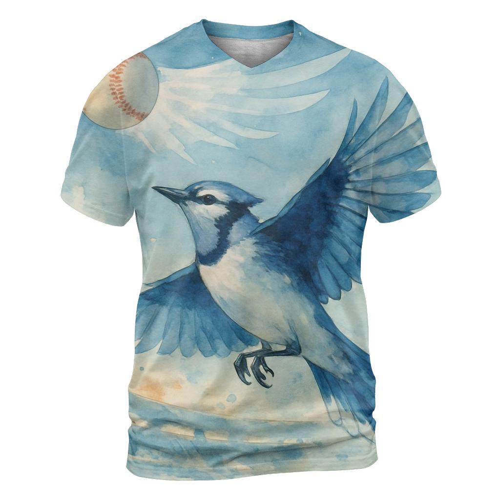 Skywing Fastball Eclipse, Blue Jays unique graphic print tees