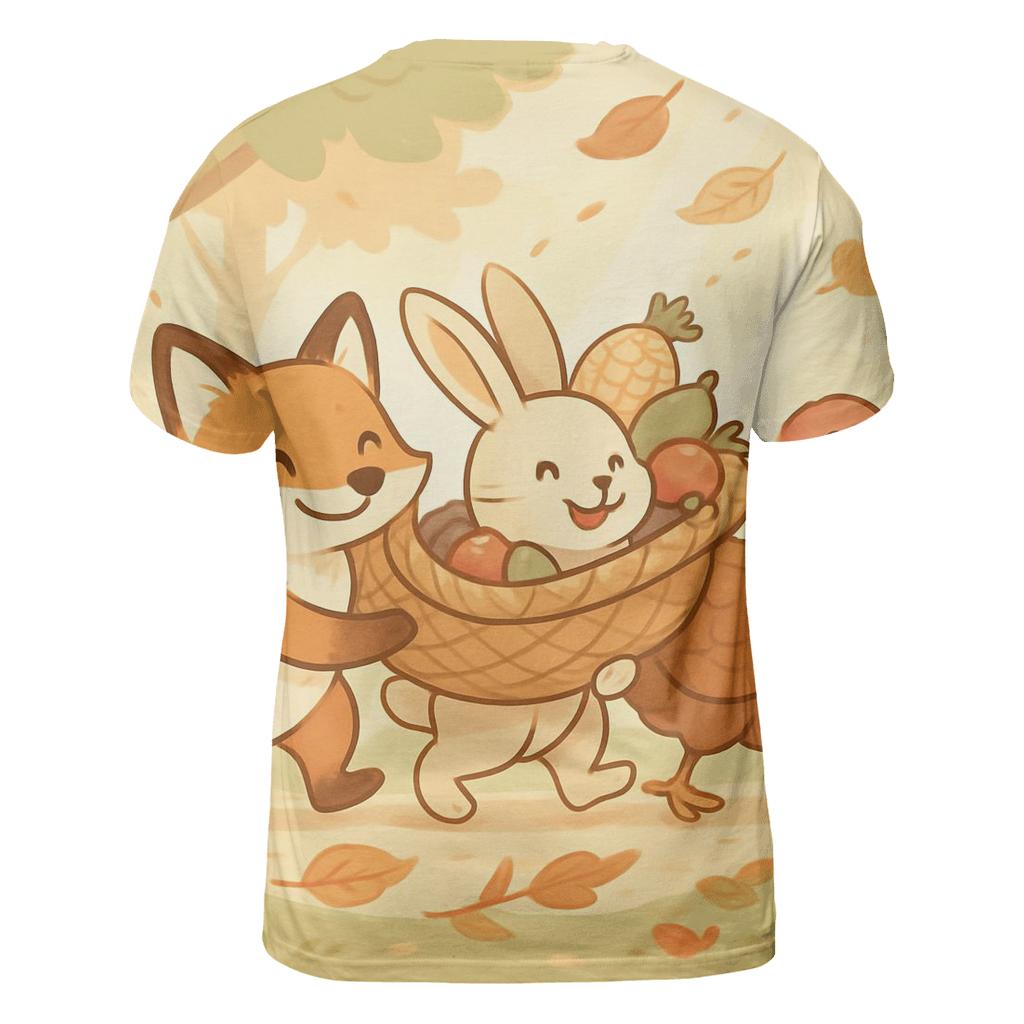 Woodland Harvest Parade Of Friends unique graphic print tees