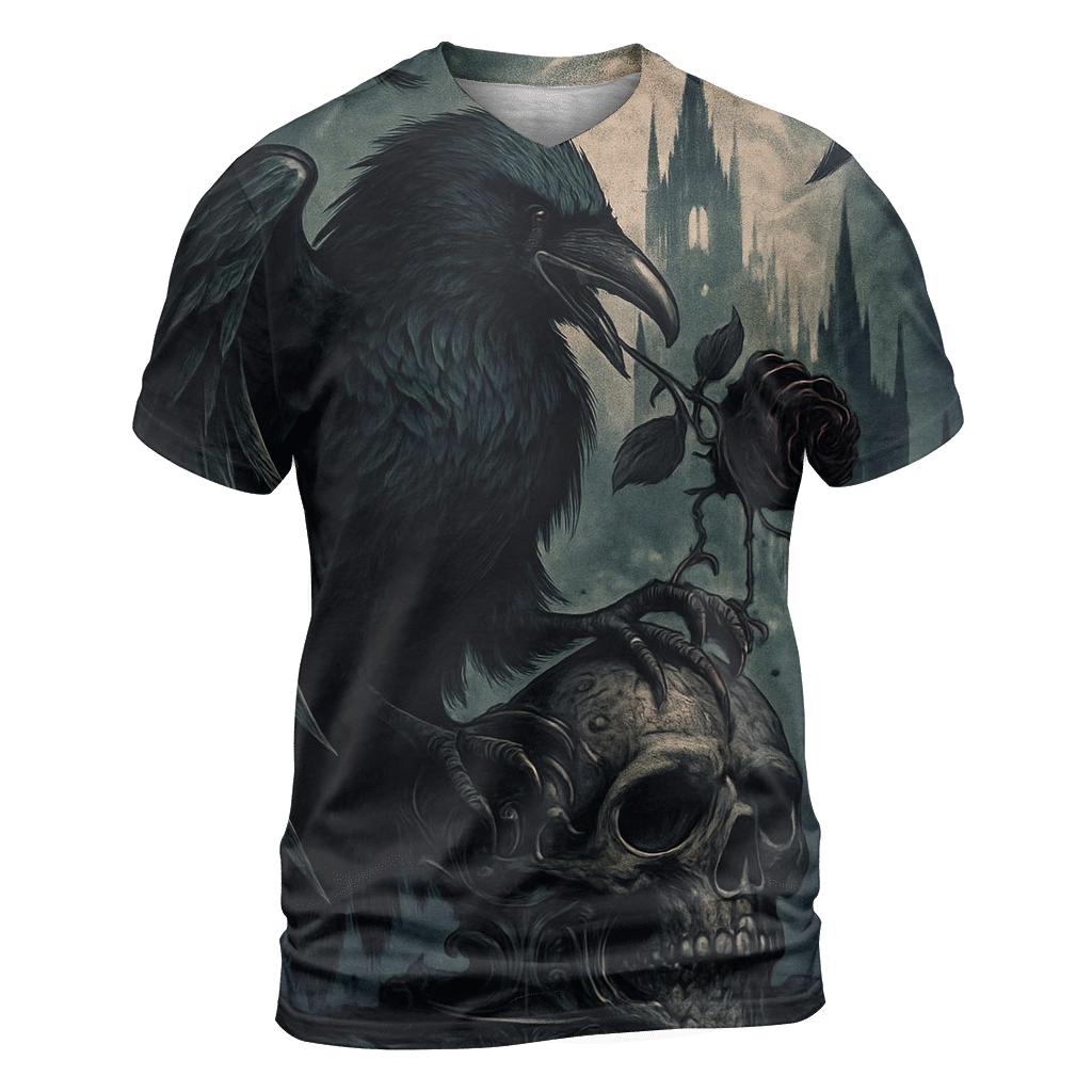Raven Reliquary Of The Cursed Cathedral creative print fashion shirts