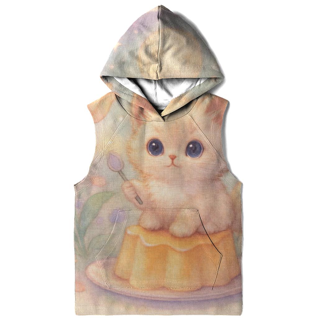 Moonlit Pudding Garden Kitten graphic hoodies
