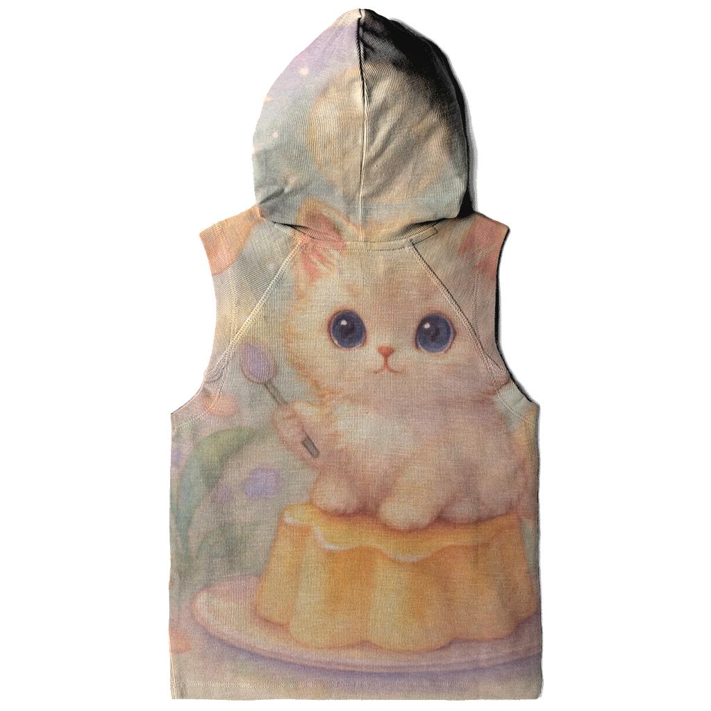Moonlit Pudding Garden Kitten graphic hoodies