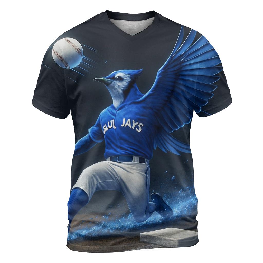 Midnight Slide Arc Blue Jays Fusion designer pattern shirts
