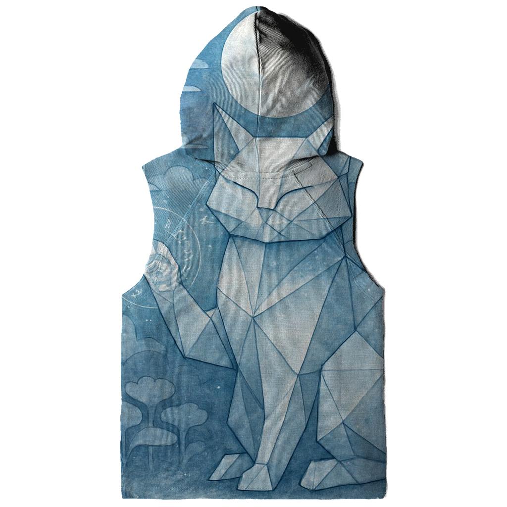 Lunar Origami Guardian Cat pullover hoodies
