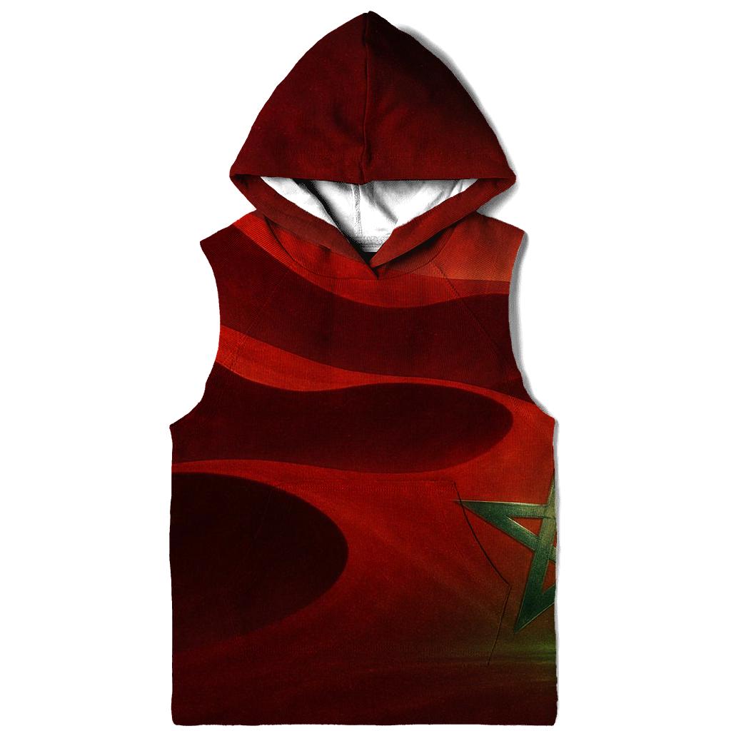 Emerald Dune Mirage Flag Morocco premium hoodies