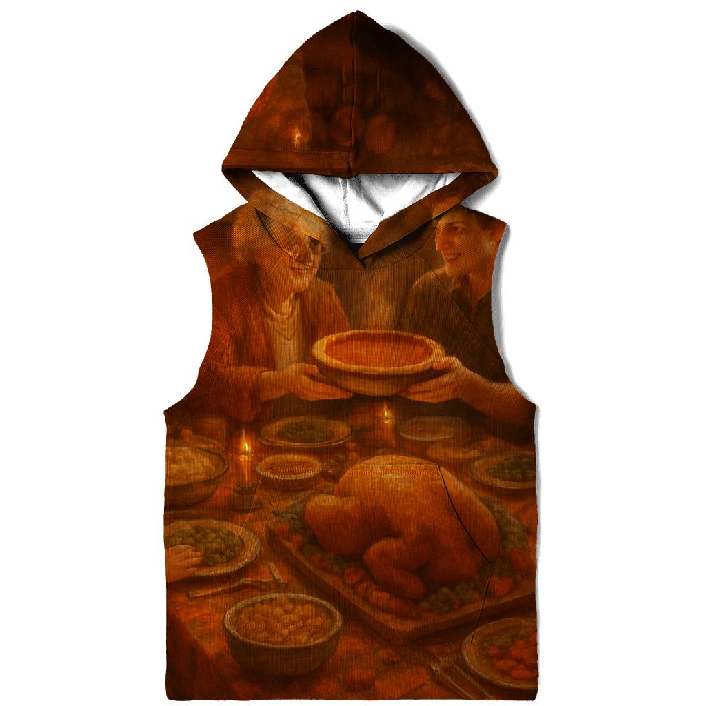 Candlelit Gratitude Cabin Supper zip-up hoodies