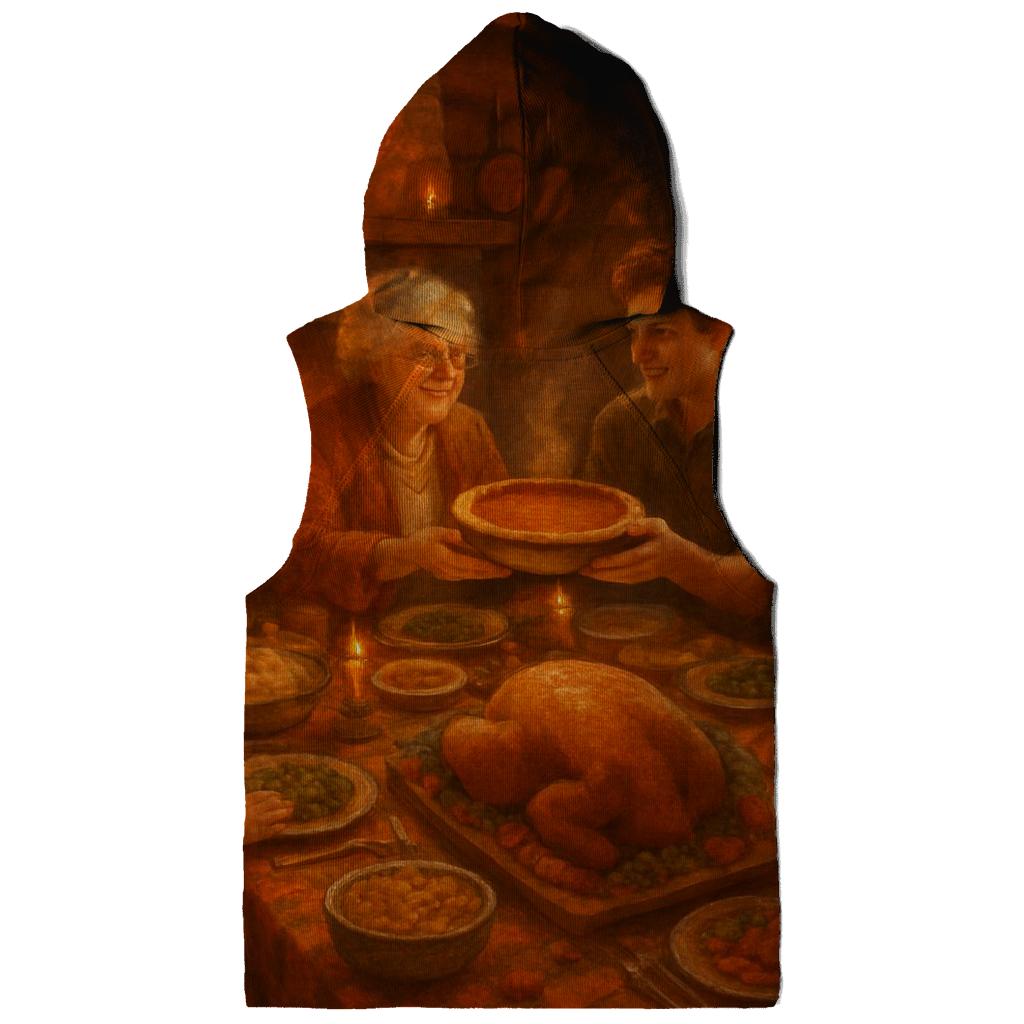 Candlelit Gratitude Cabin Supper zip-up hoodies