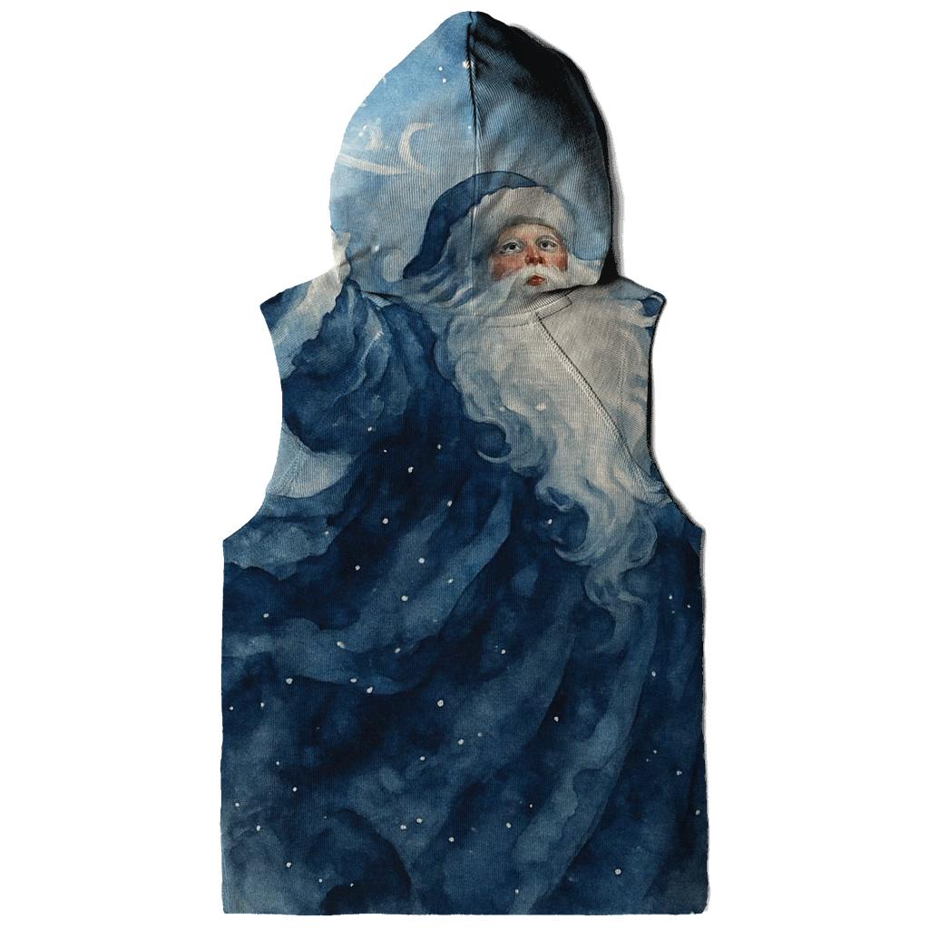 Watercolor Blizzard Conductor Santa hoodies fashion
