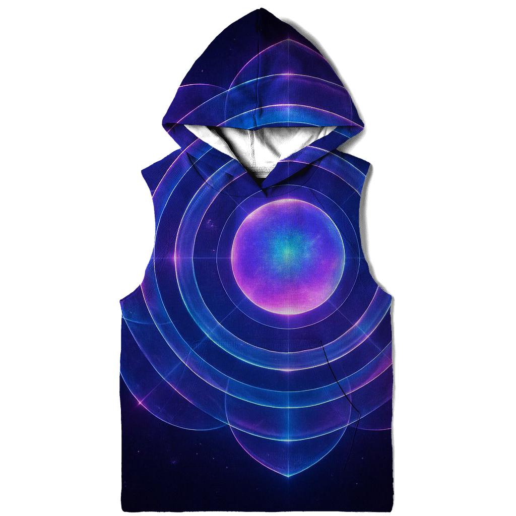 Violet Pulse Orbit Garden heavyweight hoodies