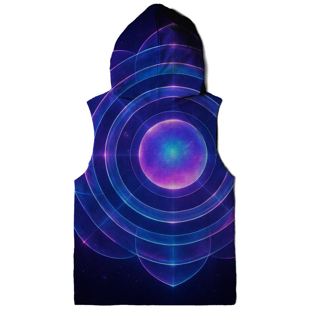 Violet Pulse Orbit Garden heavyweight hoodies