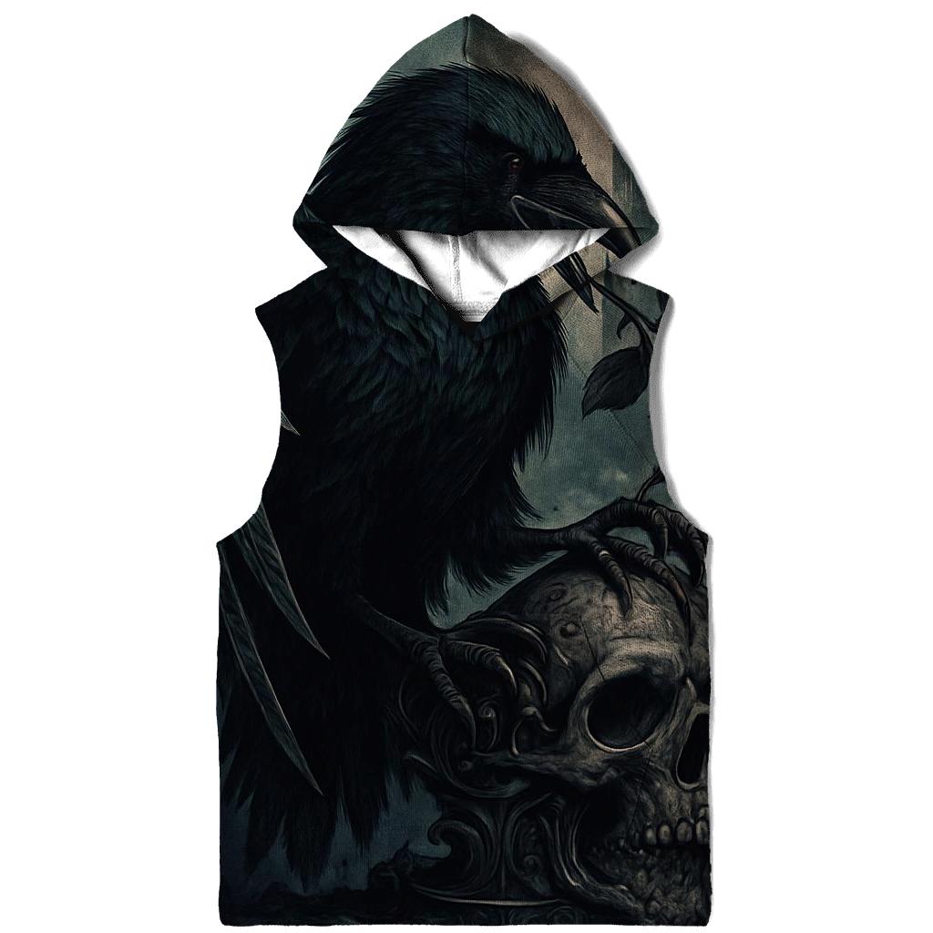 Raven Reliquary Of The Cursed Cathedral embroidered hoodies