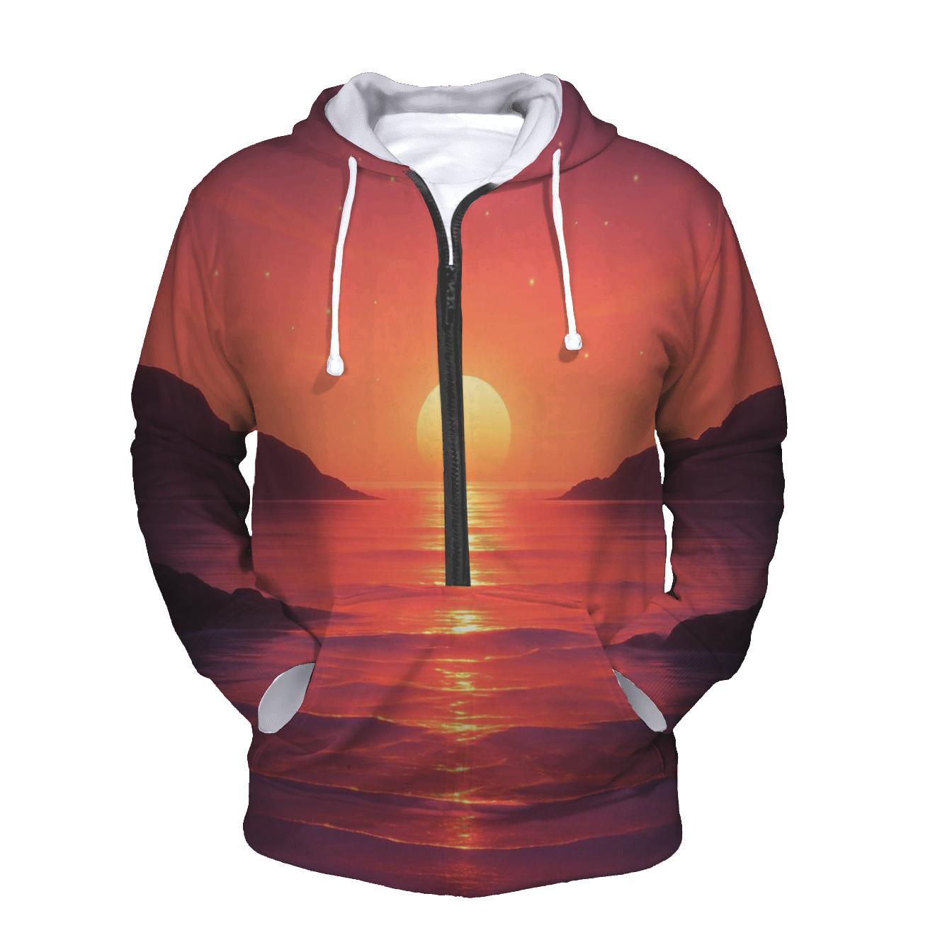 Ember Glass Lagoon embroidered hoodies
