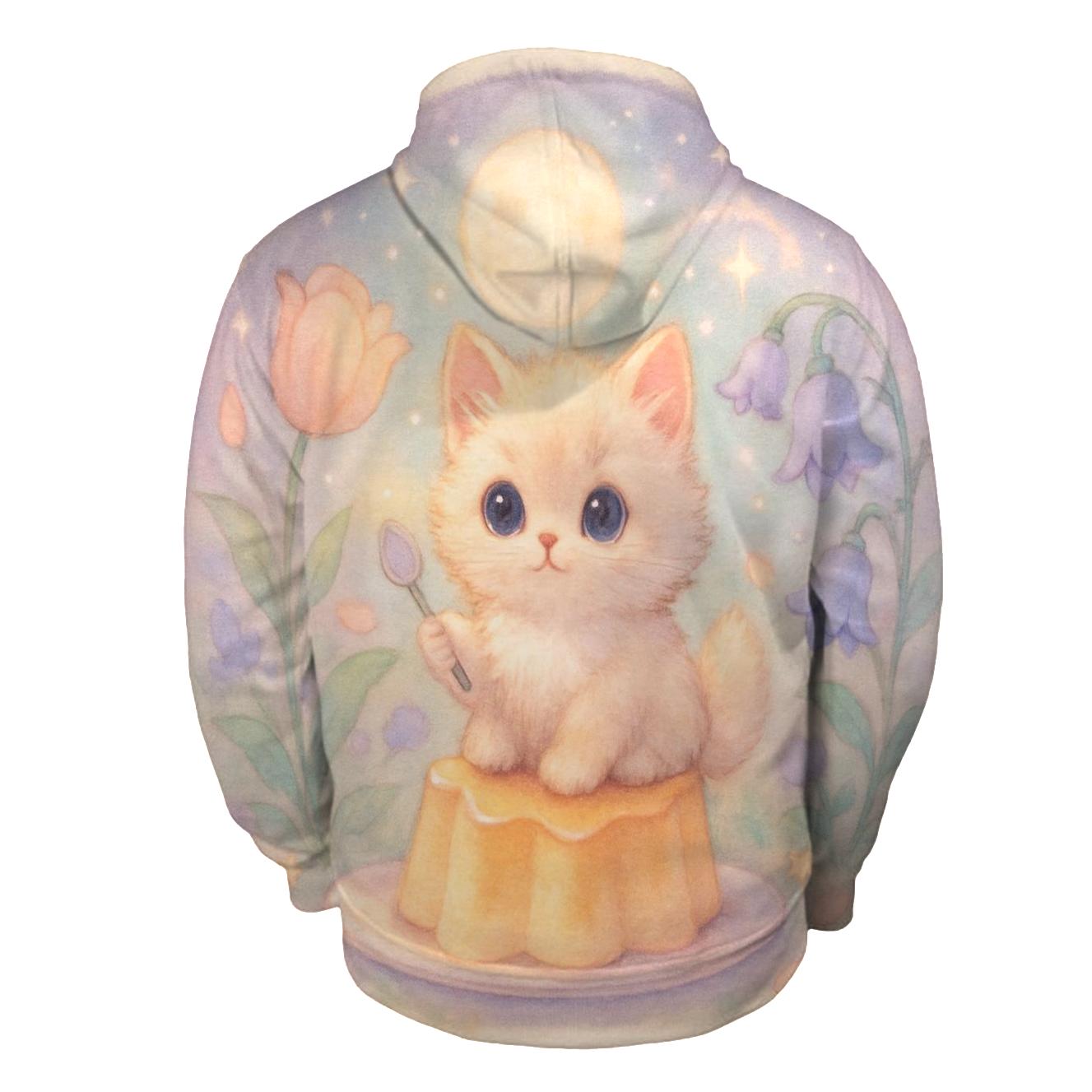 Moonlit Pudding Garden Kitten hoodies fashion
