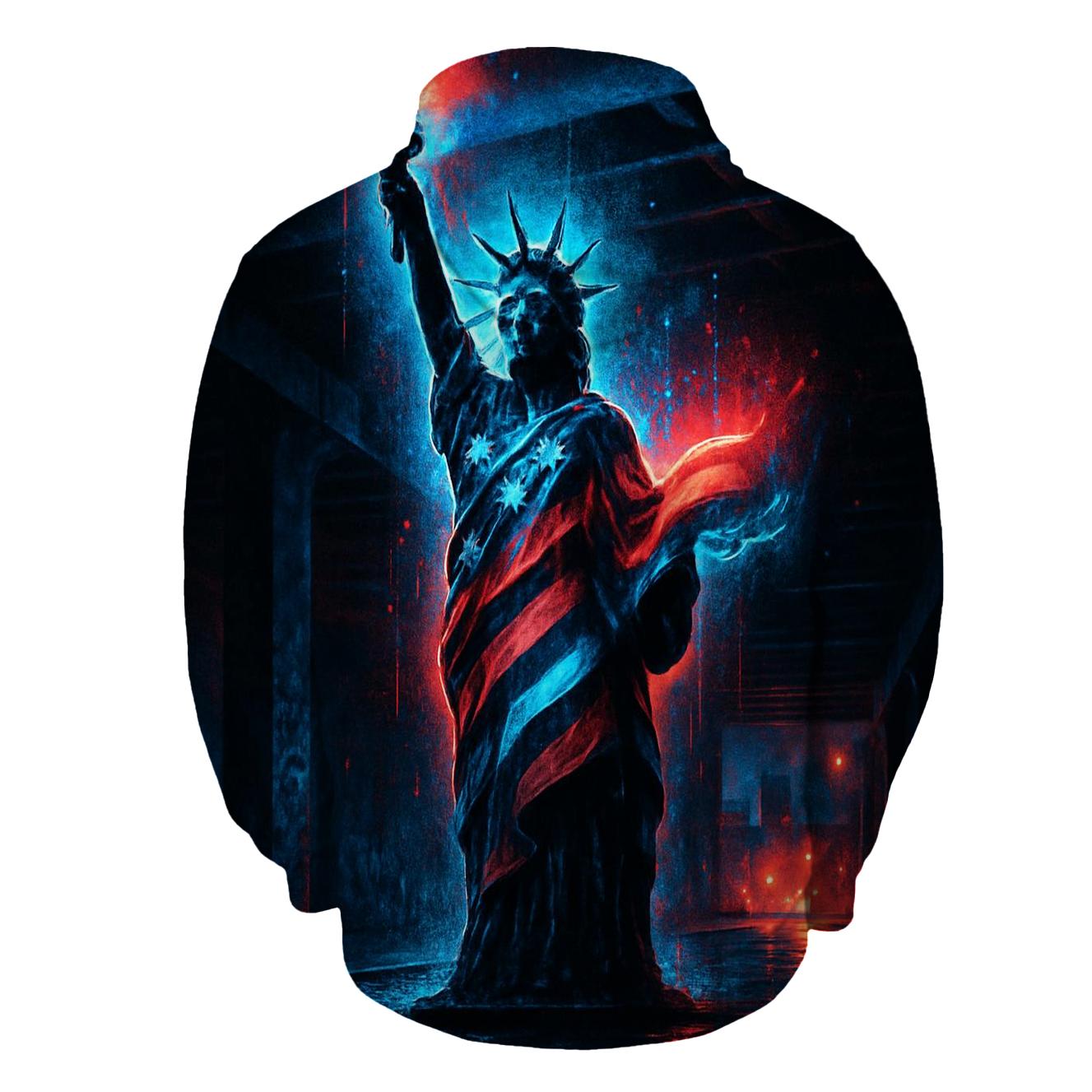 Neon Liberty Overpass Banner hoodie designs