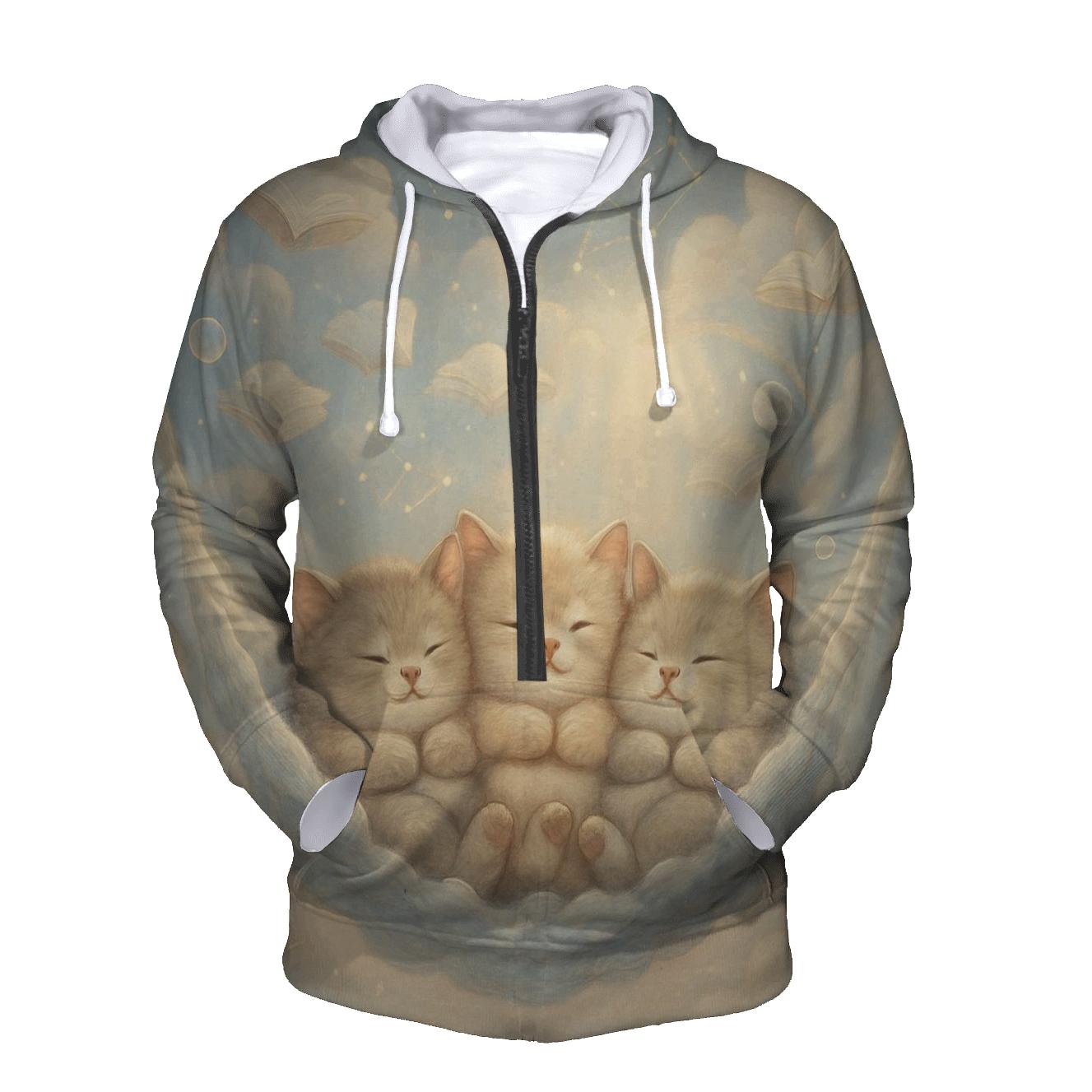 Cloud Library Naptime Cats hoodie designs