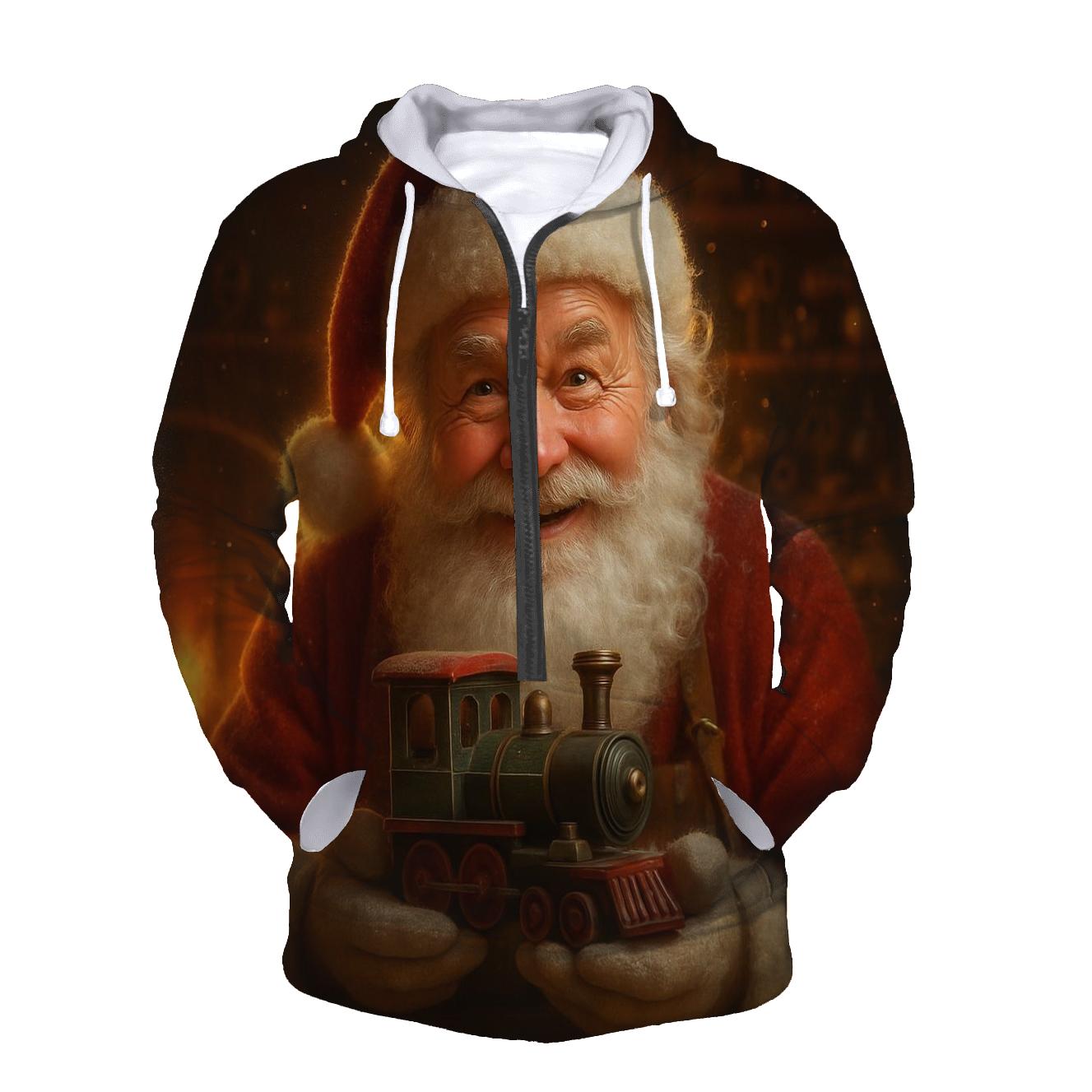 Workshop Hearthlight Santa Portrait lightweight hoodies