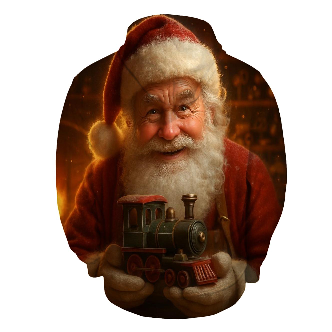 Workshop Hearthlight Santa Portrait lightweight hoodies