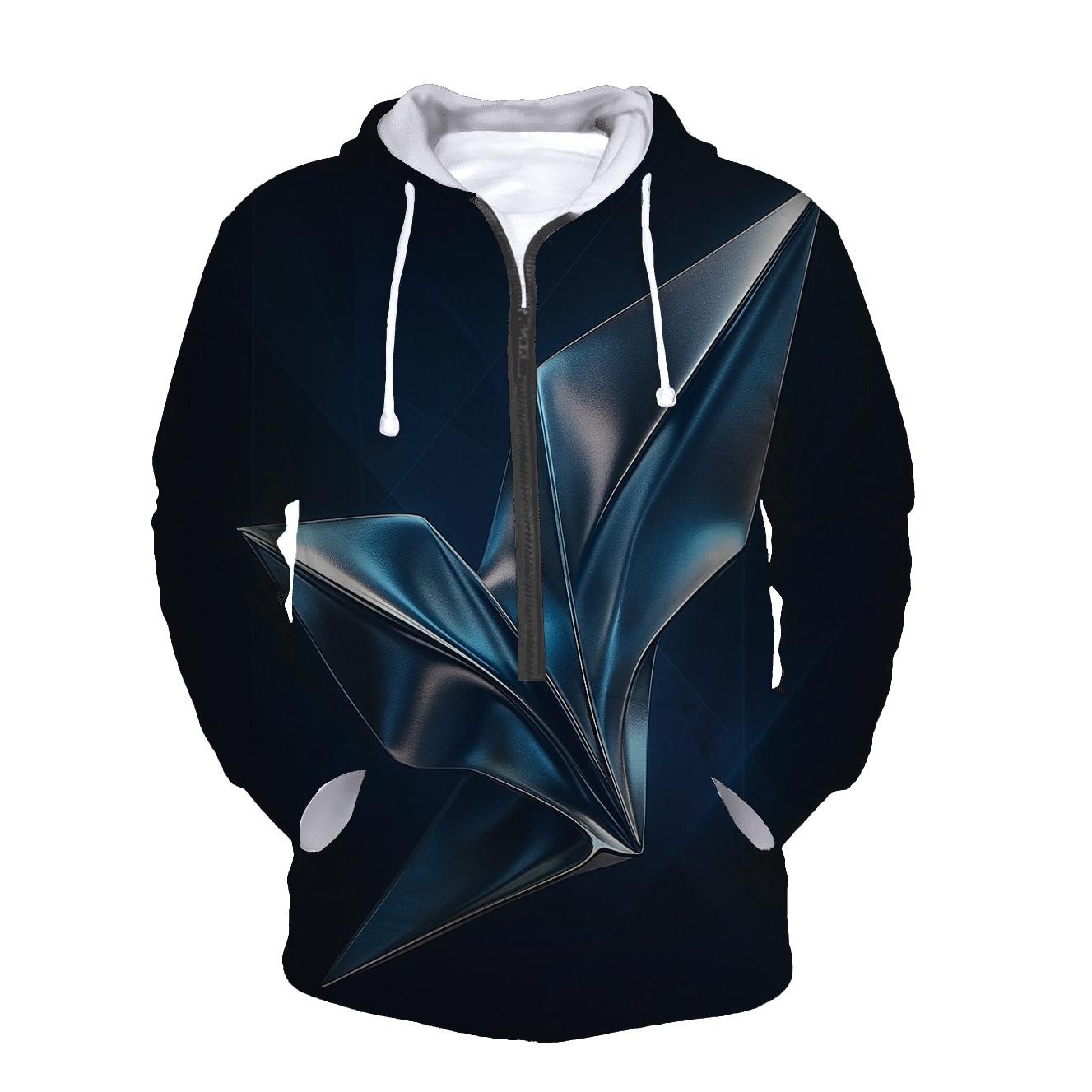 Chrome Nebula Origami hoodie trends