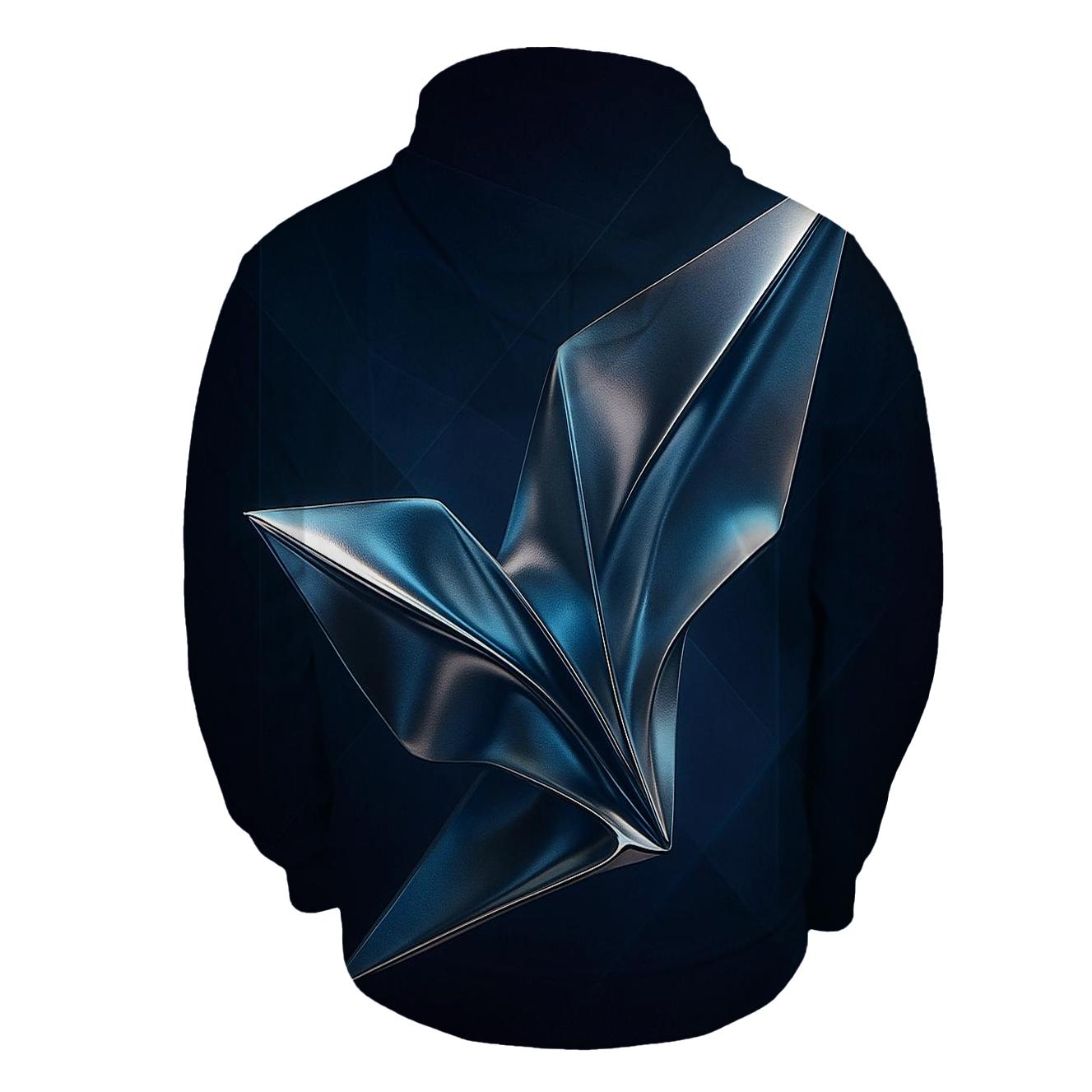 Chrome Nebula Origami hoodie trends