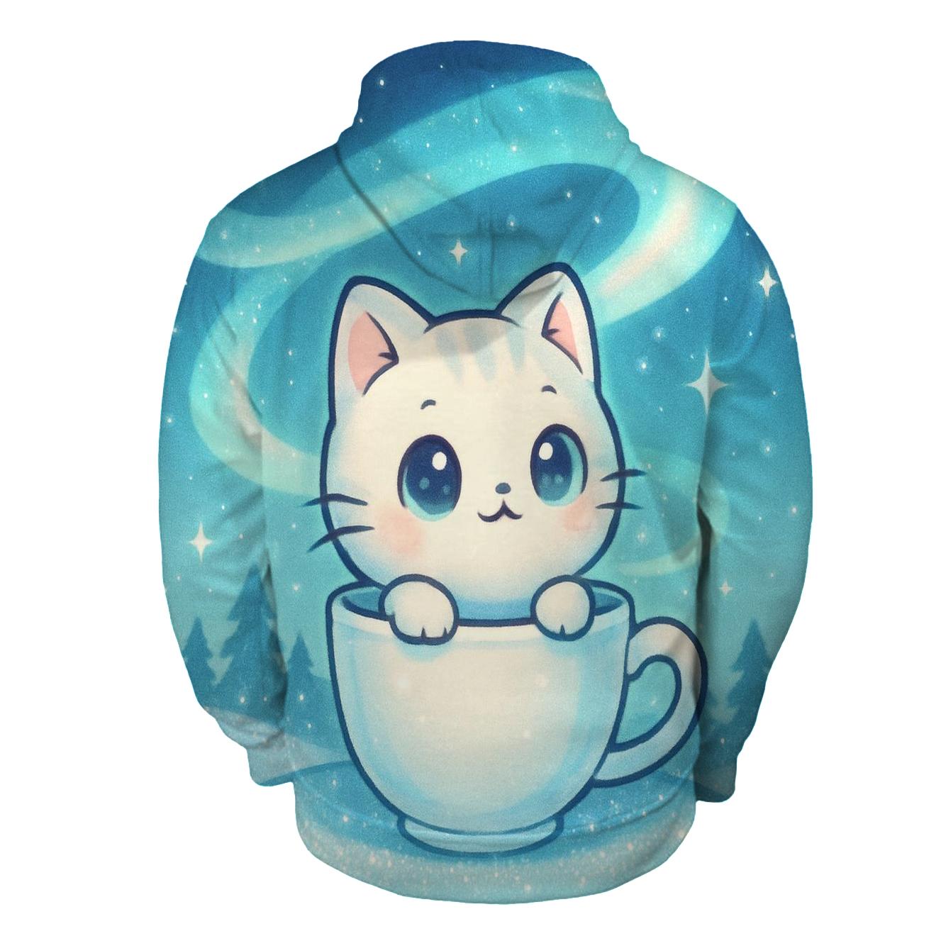 Aurora Teacup Stargazer printed hoodies