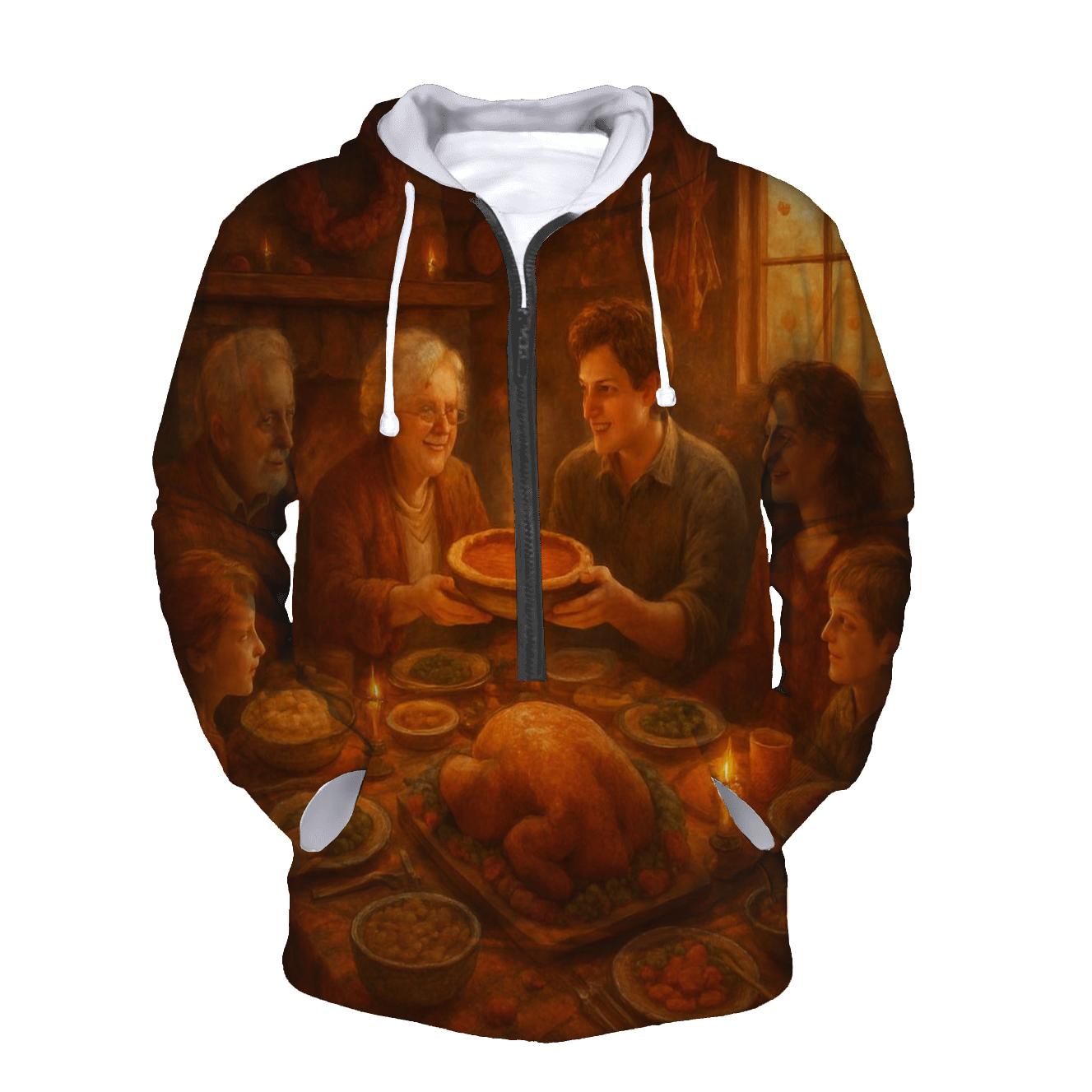 Candlelit Gratitude Cabin Supper hoodies fashion