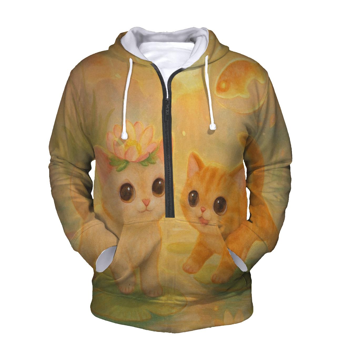 Sunrise Lotus Crown Kitty Parade hoodie designs