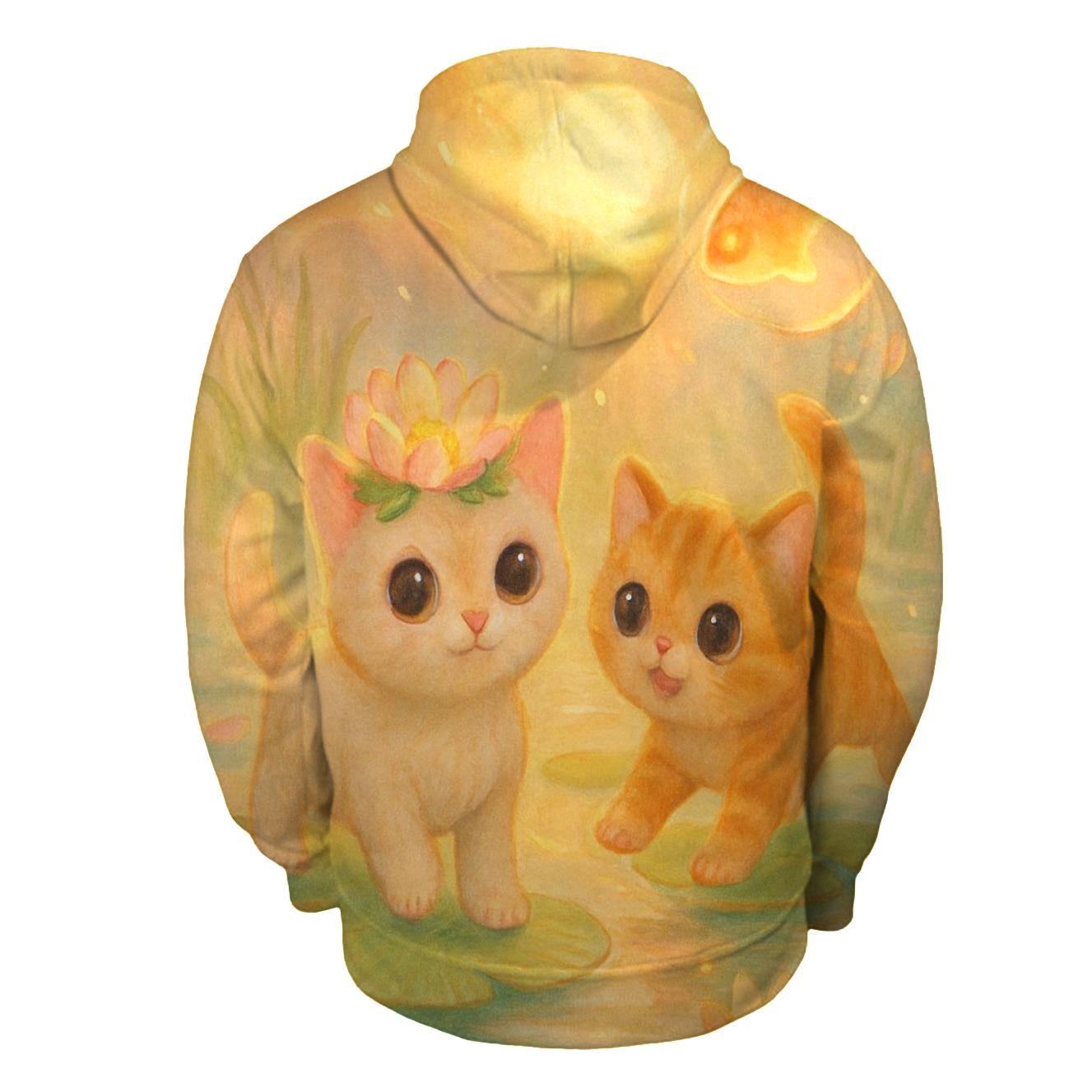 Sunrise Lotus Crown Kitty Parade hoodie designs