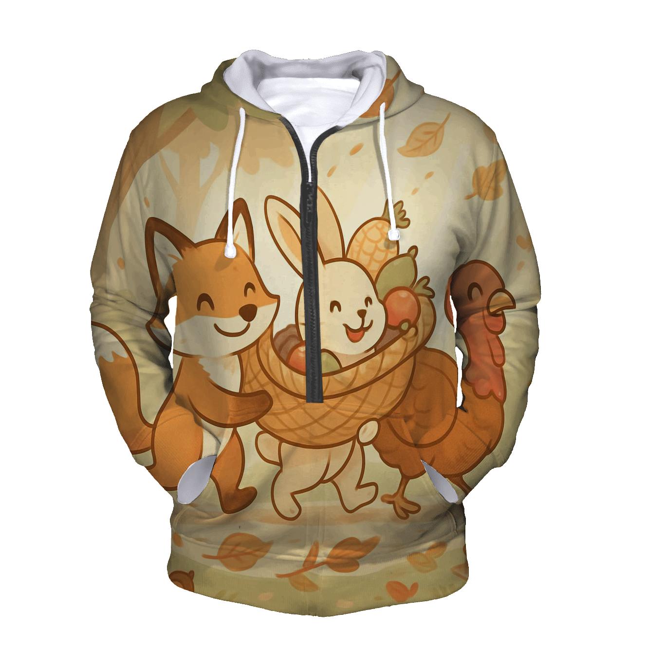 Woodland Harvest Parade Of Friends hoodie trends
