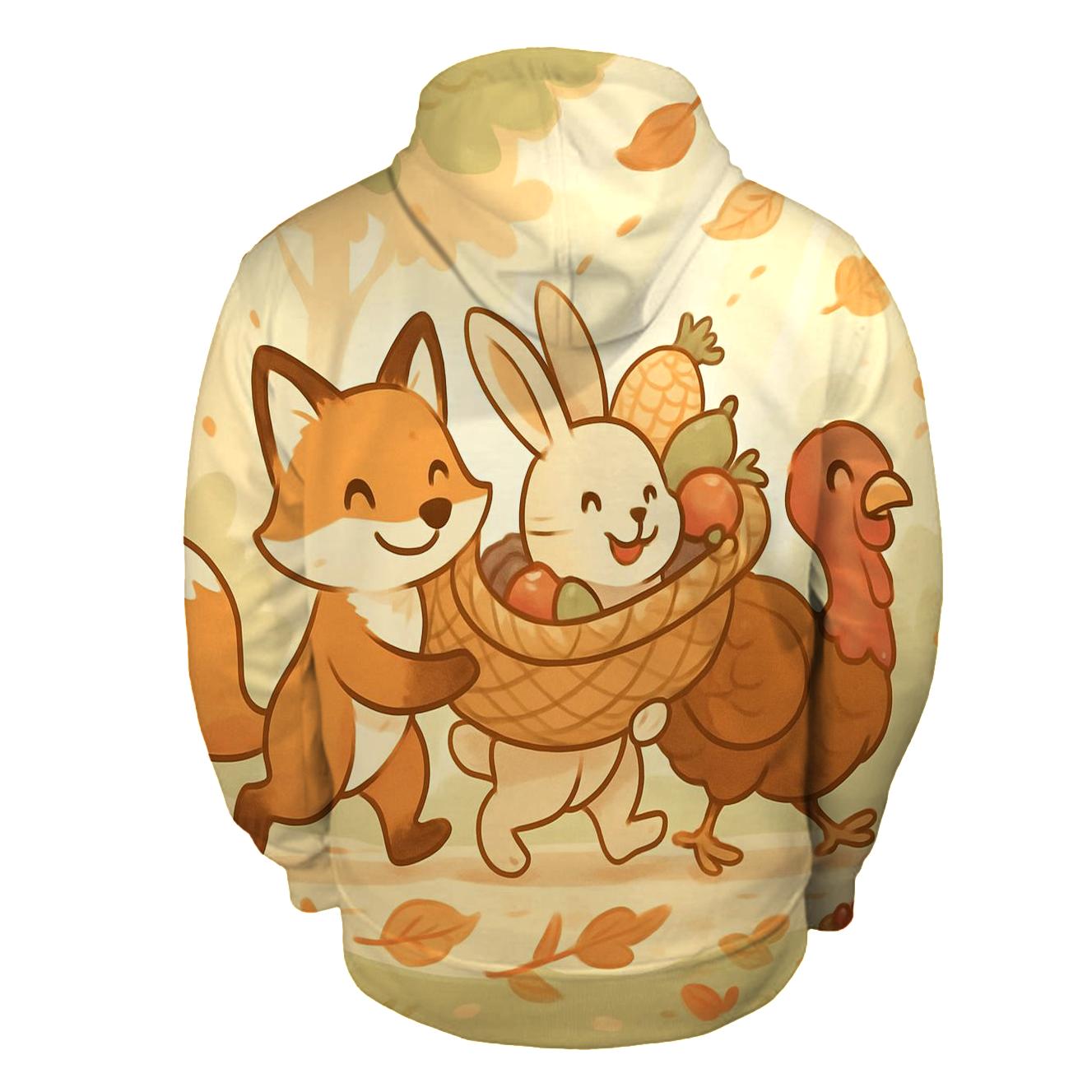 Woodland Harvest Parade Of Friends hoodie trends