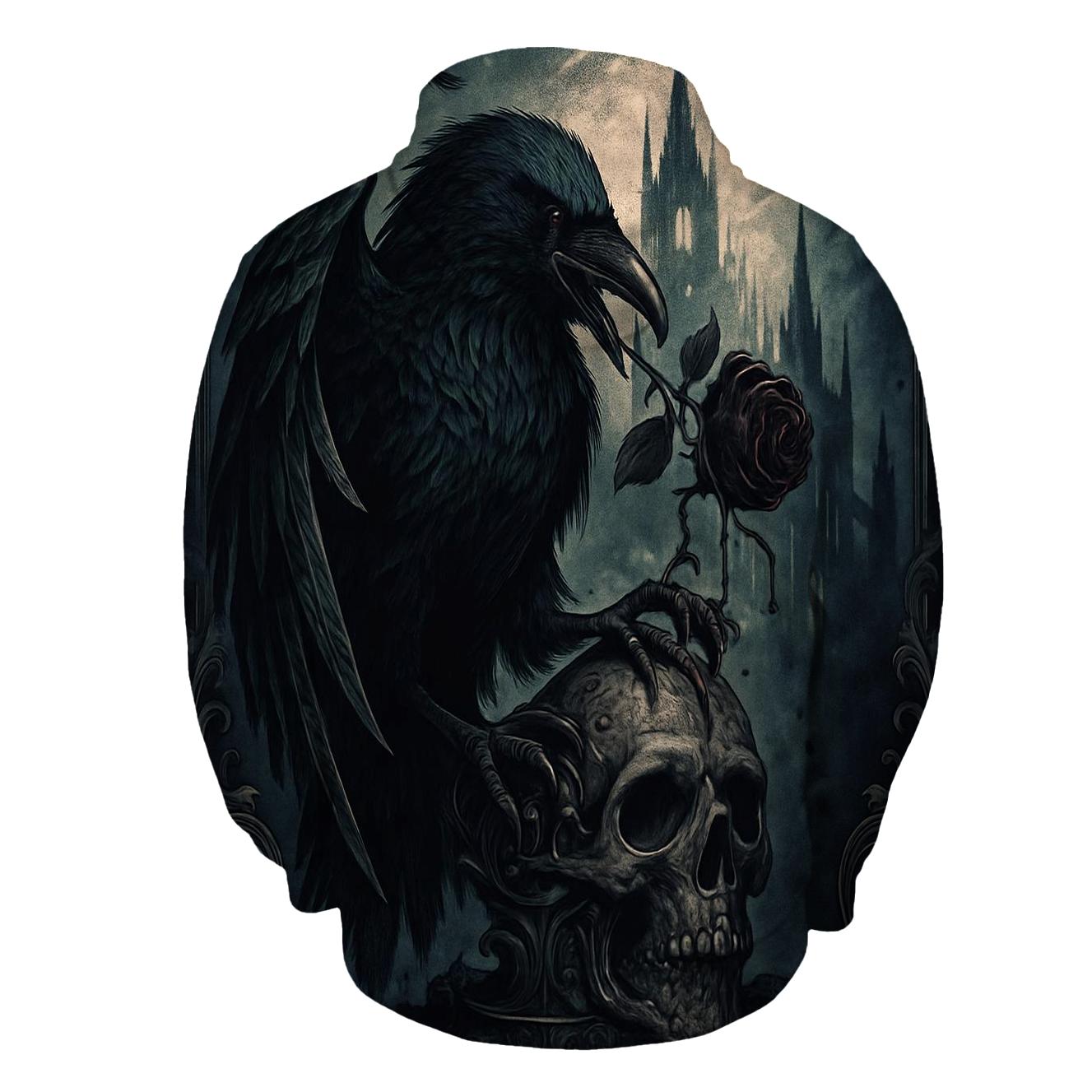 Raven Reliquary Of The Cursed Cathedral printed hoodies