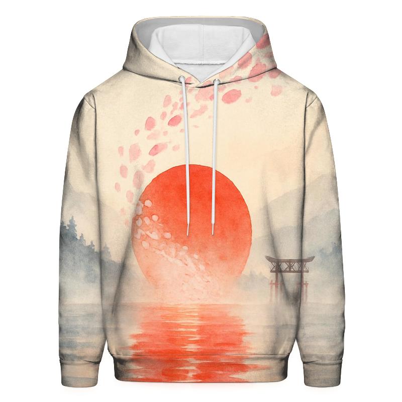 Sakura Horizon Flagscape Japan hoodie styles