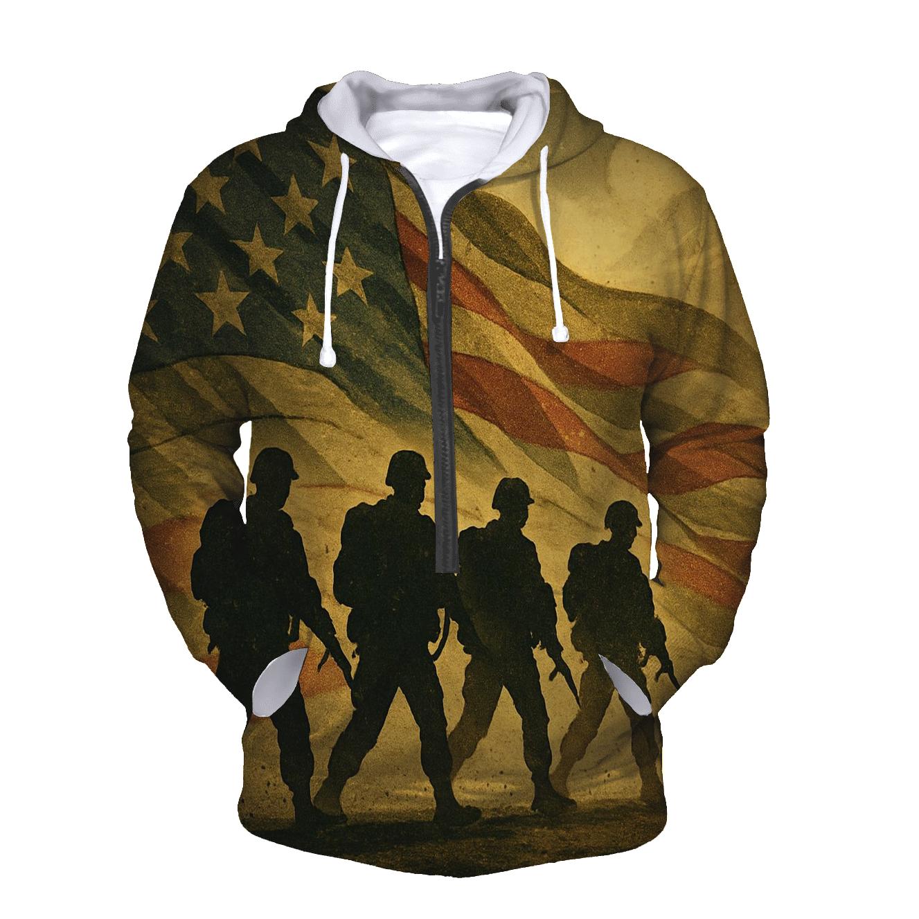 Camouflage Tide Of Freedom hoodies fashion