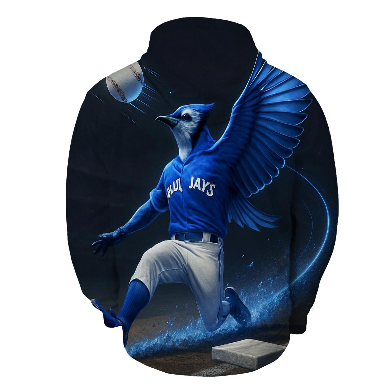 Midnight Slide Arc Blue Jays Fusion embroidered hoodies