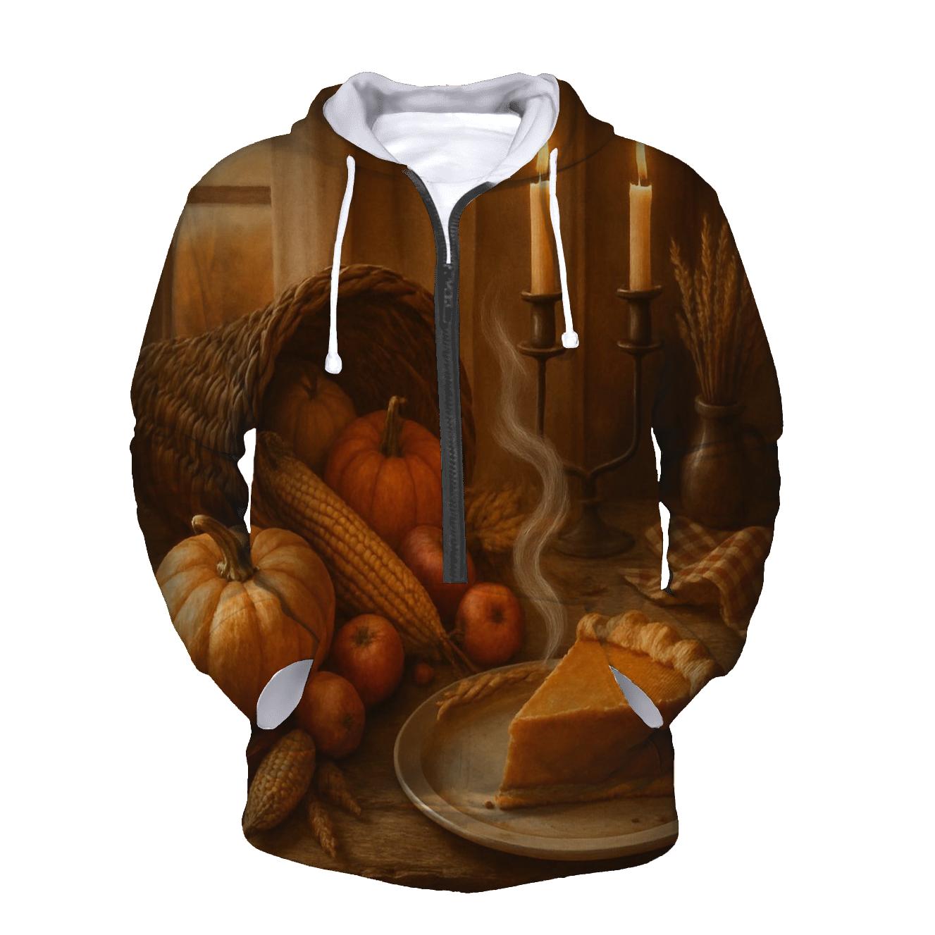 Farmhouse Hearthside Cornucopia Still Life pullover hoodies